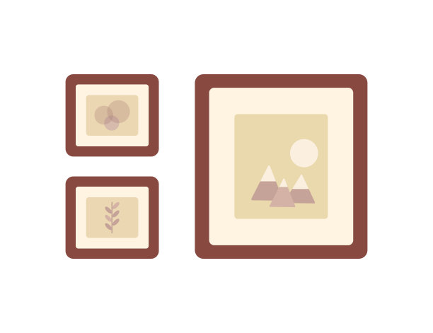 白色背景的相框图片。家居室内概念图片下载