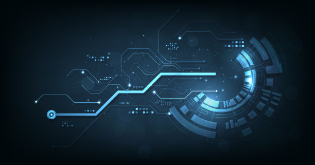 数字电路圈的背景概念。图片下载