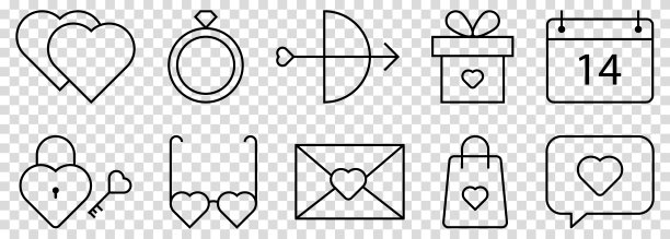 一套情人节的图标图片下载