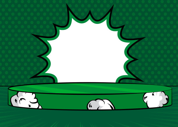 漫画场景基座。漫画书产品讲台。模型演示的抽象平台。矢量插图纹理，背景。图片下载