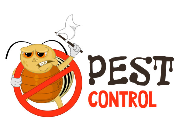 有趣的害虫控制标志。图片下载