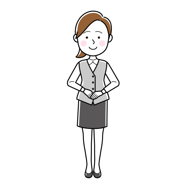 女商人被孤立在白色背景上图片下载