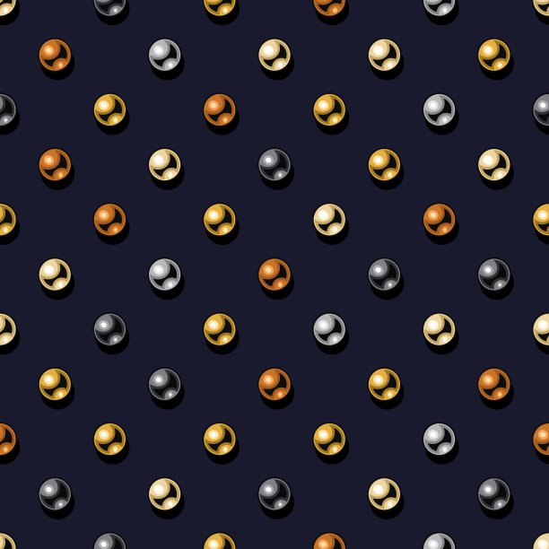 带金属纽扣的波点图案图片下载