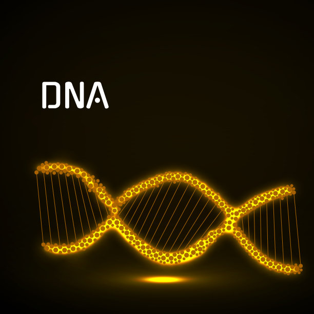 摘要DNA氖螺旋，发光分子背景和科学概念图片下载