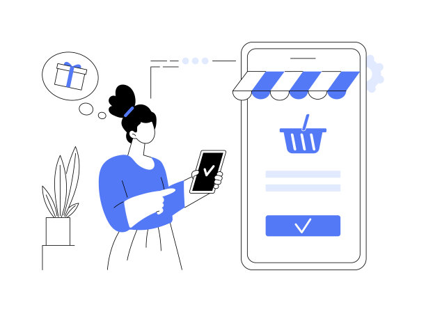 顺序放置抽象概念矢量插图。图片下载