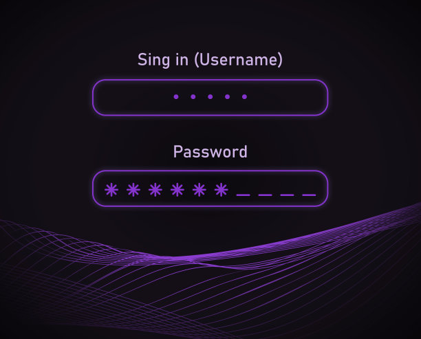 阻塞屏幕的小工具与线的密码，插图。网络安全图片下载