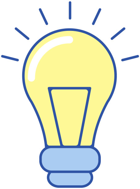 灯的概念图标，物体在白色背景上黄灯。发光的灯泡与温暖的灯光标志图片下载