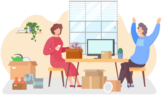 家人搬新家，人们搬新家。房屋租金及住所变更图片下载