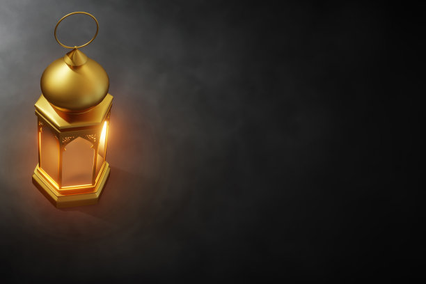 阿拉伯灯笼上的3d插图图片下载