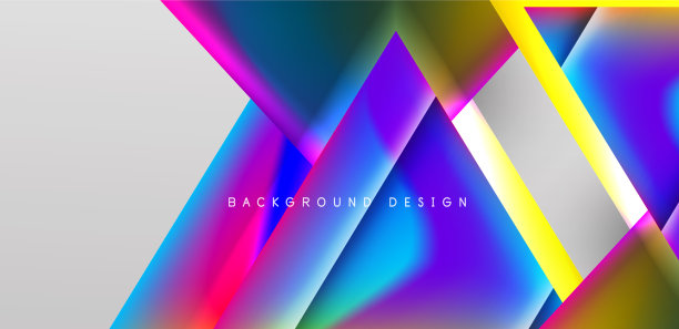 抽象烘焙与重叠三角形和图片下载