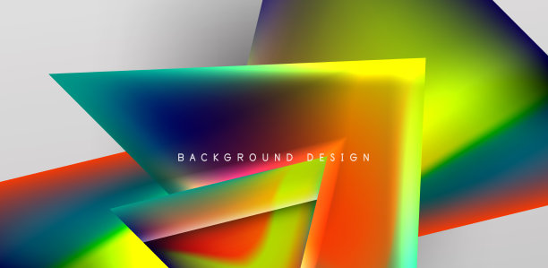 抽象烘焙与重叠三角形和图片下载