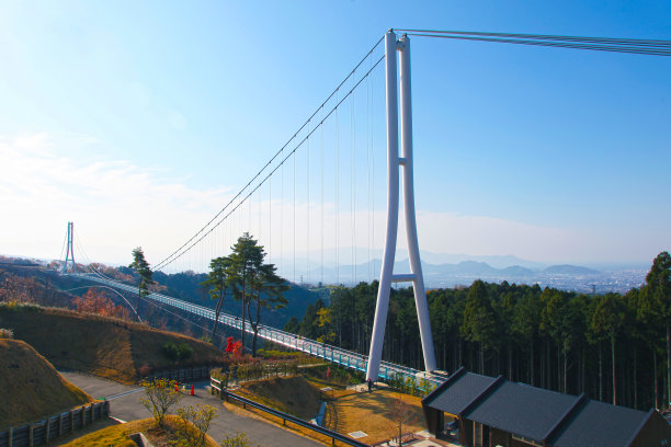 日本静冈县三岛市的三岛空中步道。图片下载