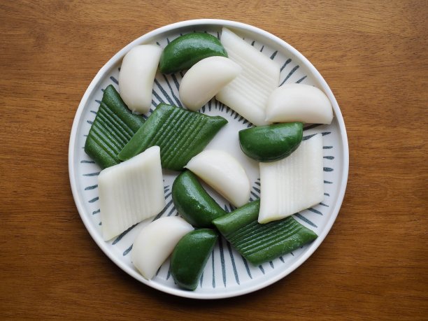 韩国食物松糕，年糕，秋食图片下载