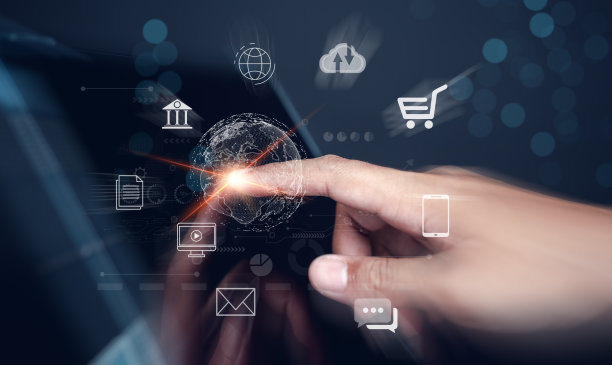 支付在线购物客户网络，快速互联网连接网络技术物联网，人利用互联网高速通过智能手机在连接任何东西，质量，优化。图片下载