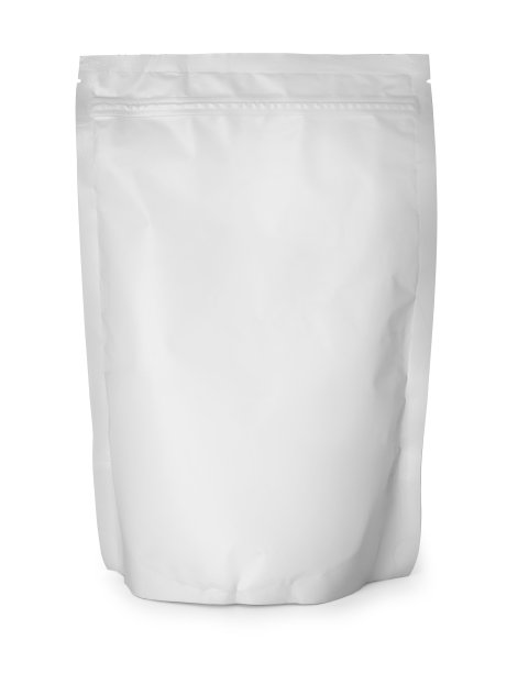 白色空白铝箔食品零食袋图片下载