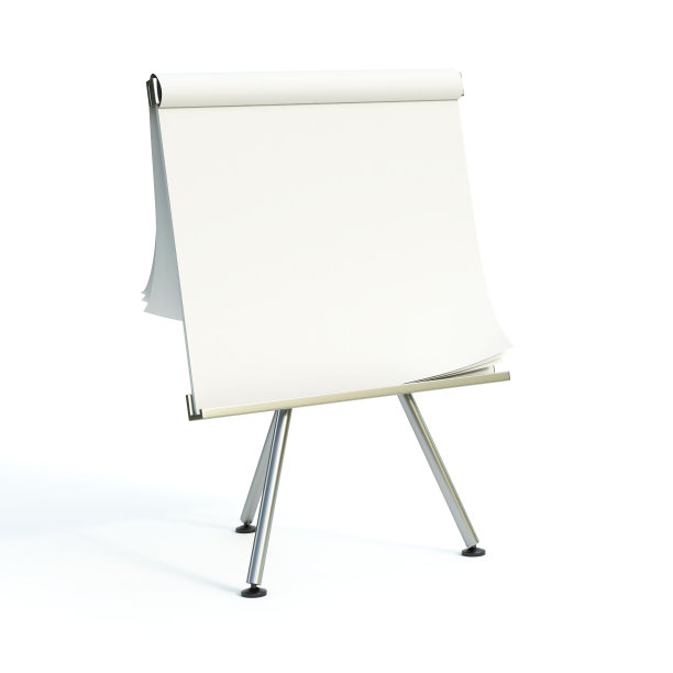 空白演示板在白底3d渲染图片下载