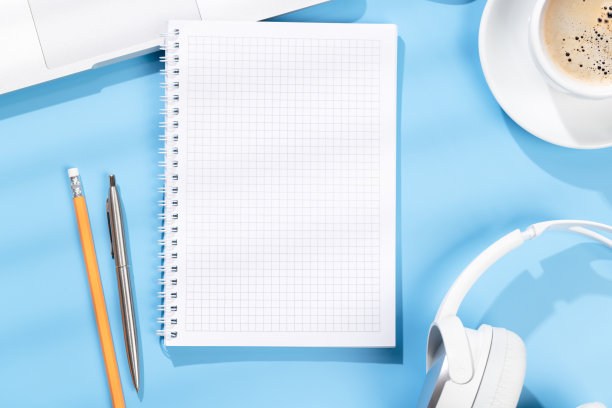 俯视图商务办公桌图片下载