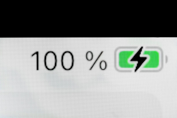 智能手机充满电电量指示器- 100%:关闭宏图片下载