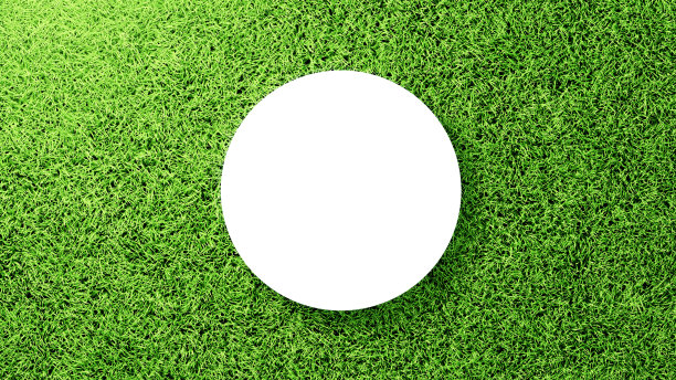 3 d演示。草坪和白色底座。春天，夏天的背景图像。草地，草地，大自然。(景观)图片下载