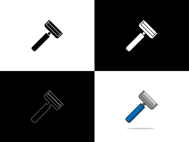 艺术插画家用电器图片下载