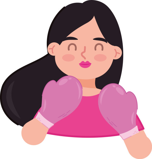戴拳击手套的女子图片下载