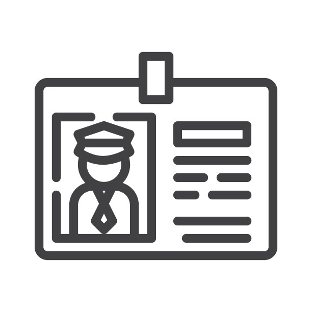 出租车司机执照线图标图片下载