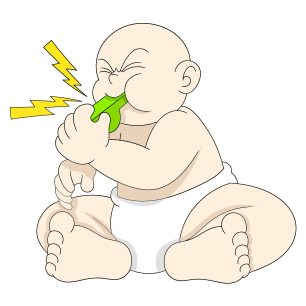 小男孩坐着玩，吹着吵闹的口哨图片下载