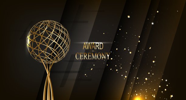 金杯，金杯奖。孤立的真实矢量插图图片下载