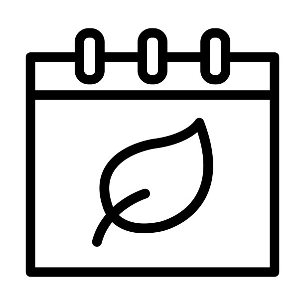 生态日历粗线图标图片下载