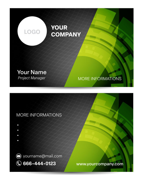 抽象背景名片模板图片下载