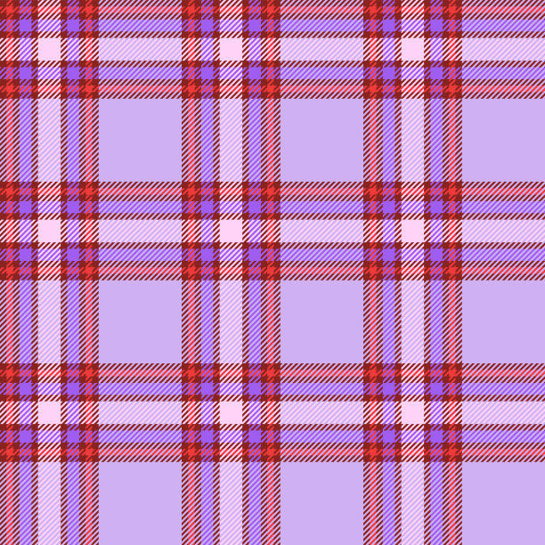 复古高饱和度色格纹浅紫色&紫色&珊瑚&巧克力背景图片下载