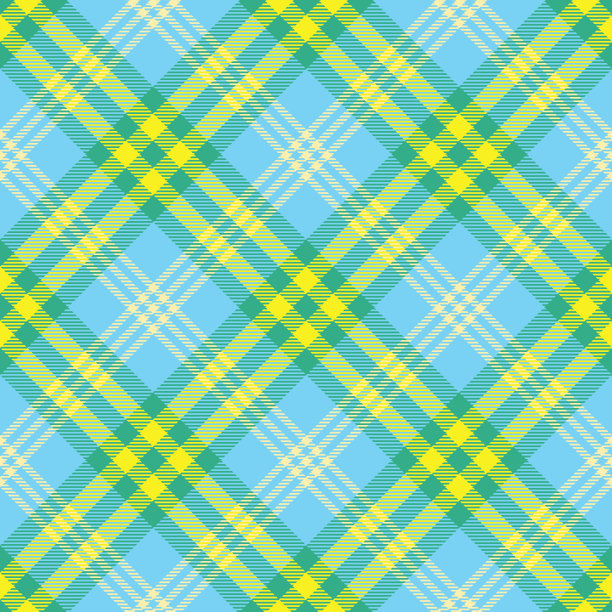 复古高饱和度颜色格纹蓝黄绿背景图片下载
