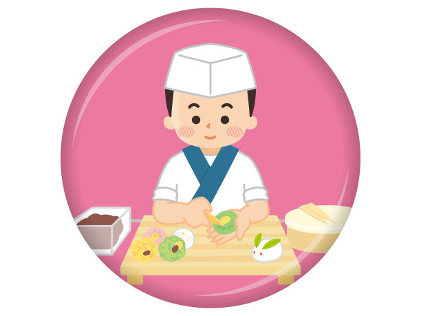 日本糖果工匠在烹饪图片下载
