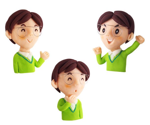 微笑男上半身3图案(泥)图片下载