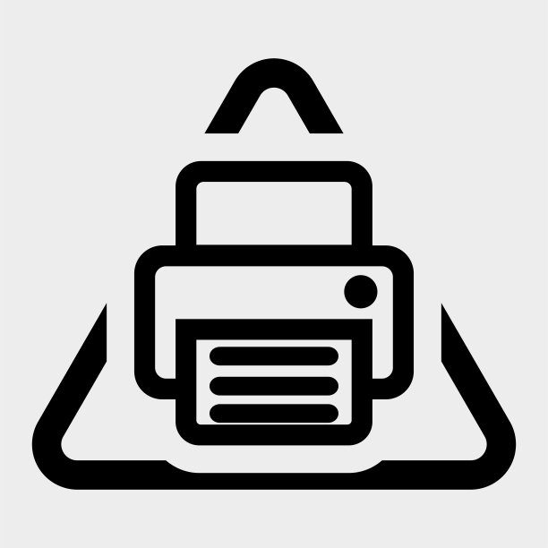 传真图标符号符号符号隔离在白色背景，矢量插图EPS.10图片下载