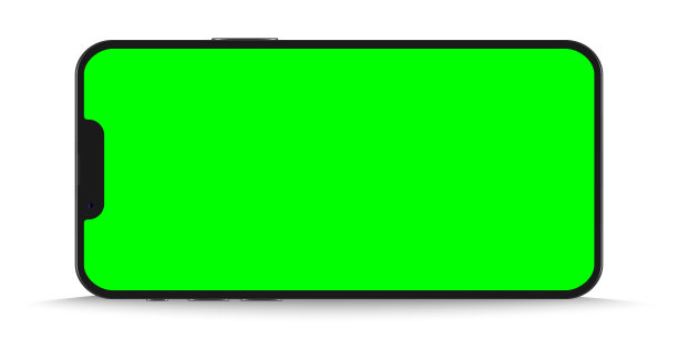 现实的智能手机模型。演示模板的设备UI UX模型。股票免版税矢量插图。图片下载
