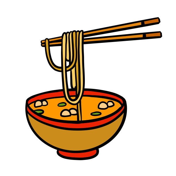 拉面和木棍放在碗里。筷子夹长意大利面。亚洲日本菜和中国菜。图片下载