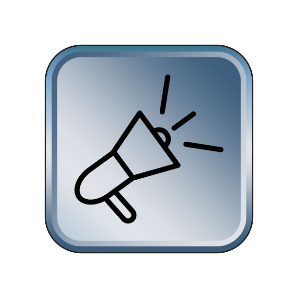 扩音器图标的插图矢量图形图片下载