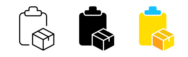 运输文件图标设置。日历，包装，世界，邮件，商品，服务，运输，发送，可靠性，服务，盒子。卡车的概念。不同风格的矢量线图标图片下载