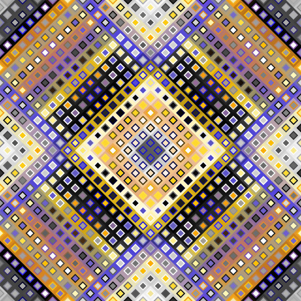 几何抽象图案在低聚风格。图片下载