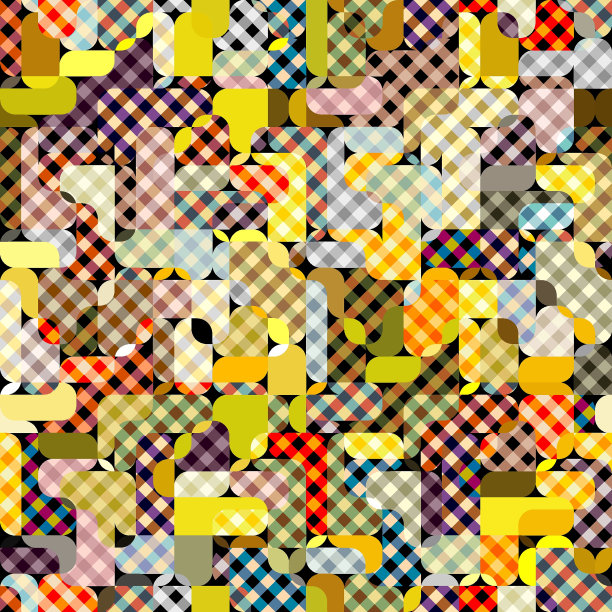 几何抽象图案在低聚风格。图片下载