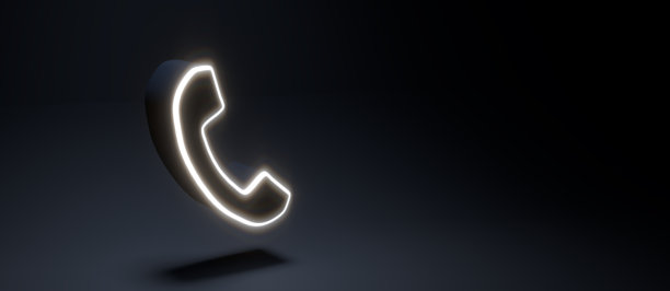 接触作为图标符号- 3D插图图片下载