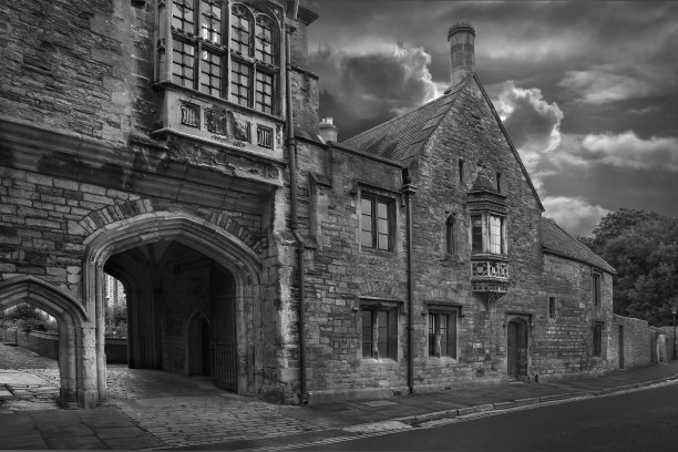 威尔斯大教堂庭院图片下载