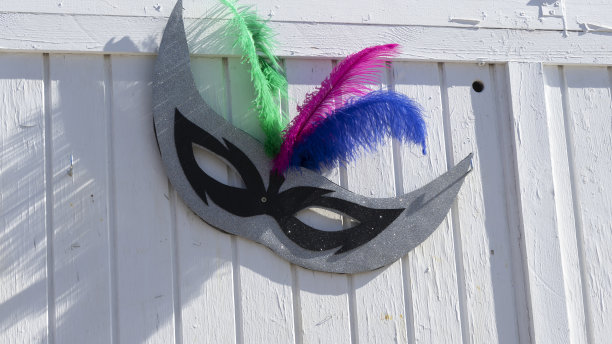 五彩缤纷的狂欢节面具的形象图片下载