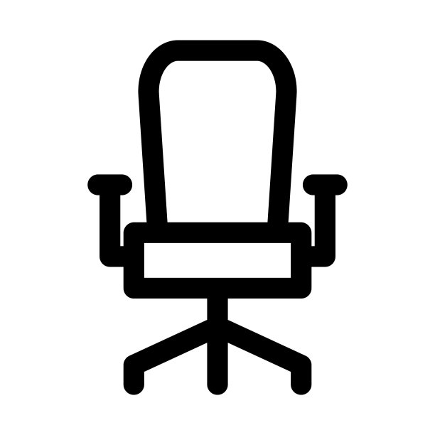 椅子图标线孤立在白色背景上图片下载