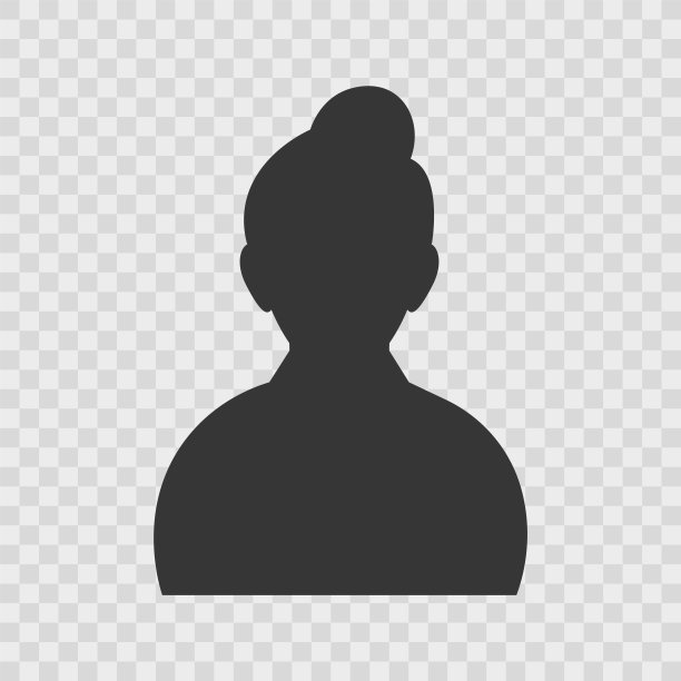 人头剪影侧面脸图标。矢量图图片下载