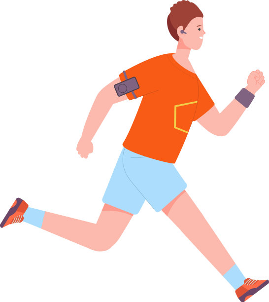 跑马拉松的运动员，活跃的年轻人图片下载