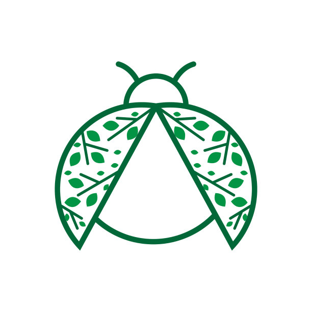 瓢虫昆虫叶子图标标志图片下载