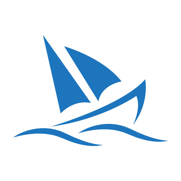 船帆海洋图标标志图片下载