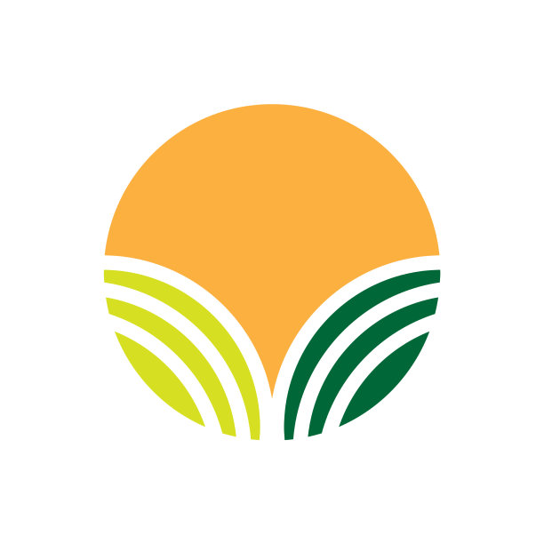 圈夕阳农业图标标志图片下载